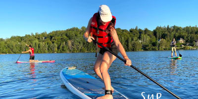 SUP Québec, cours de planche à pagaie sur le Lac-Delage