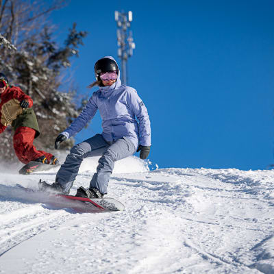 Skiing or snowboarding day trip at Ski Garceau