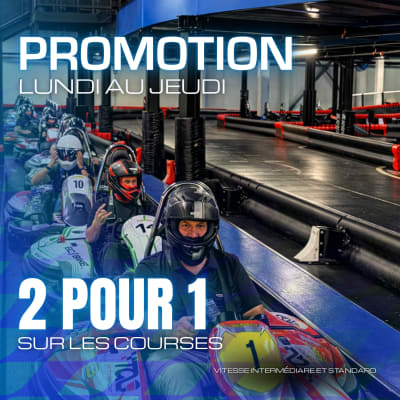  2-for-1 karting races Promotion