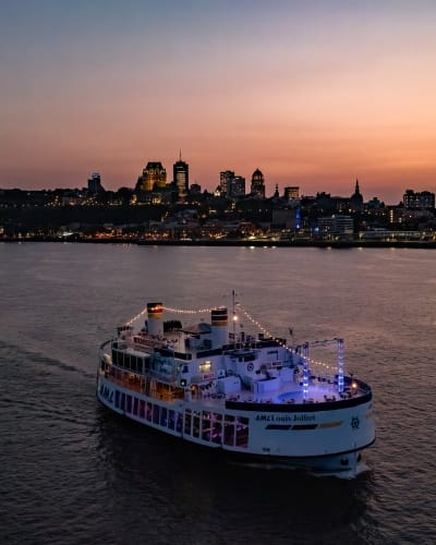 Croisières AML (Lévis) : coucher de soleil 