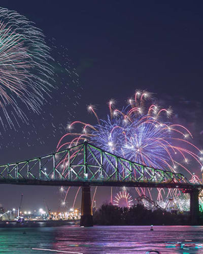 Souper-croisière 5 services et feux d'artifice à Montréal