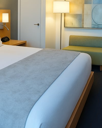 Chambre de l'hôtel Forestel