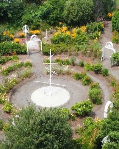 Les Jardins des 5 sens - Vue aérienne