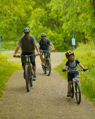 Bike path in Brome-Missisquoi