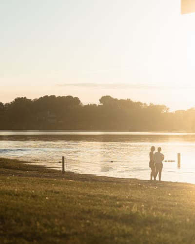 Plage dans Brome-Missisquoi au coucher du soleil