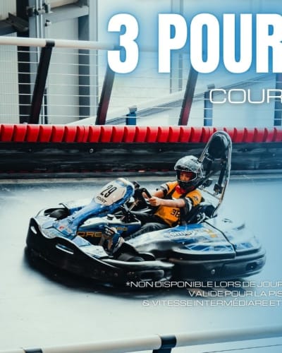 3 for 2 on Karting Sessions - Promo