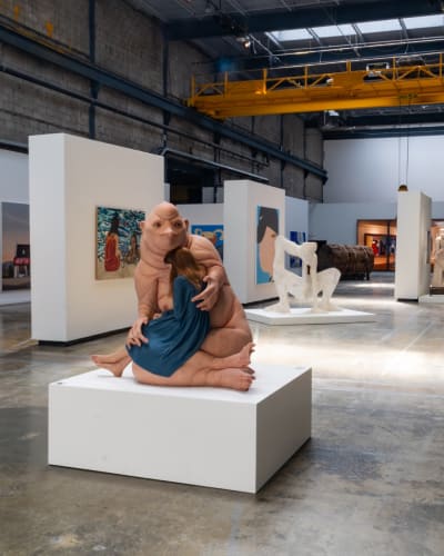 Exposition de sculpture à l'Arsenal.