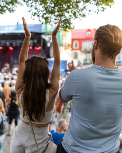 Spectacle extérieur - Association de villégiature Tremblant.