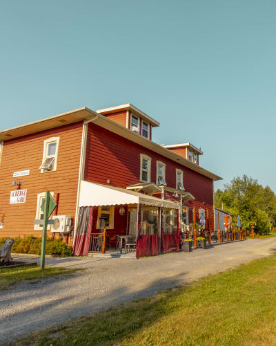 Exterior of the Auberge de la Gare.