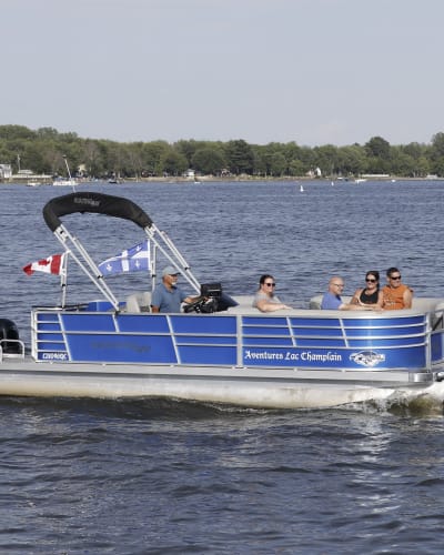 Croisière en ponton.
