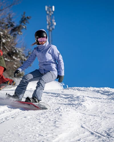 Snowboarding at Ski Garceau.