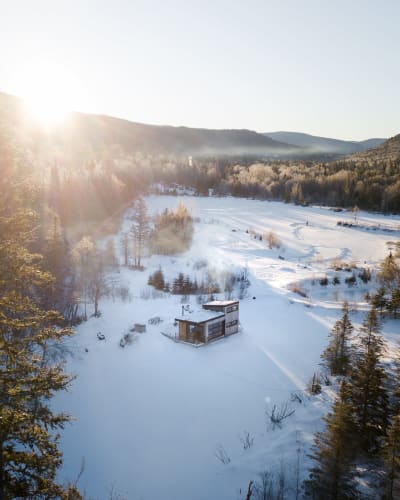 Séjour flottant hivernal dans La Jacques-Cartier