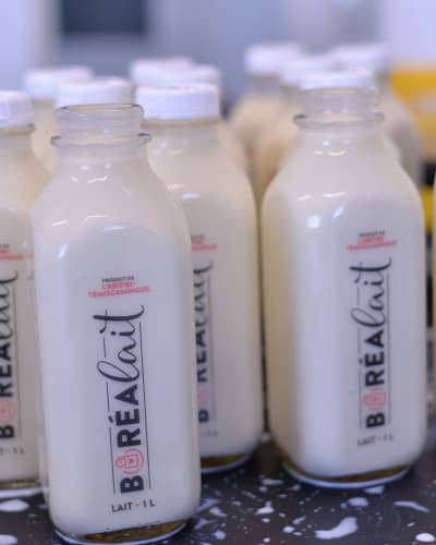 Milk bottles