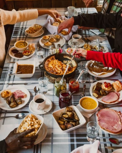 Plats à la Cabane à sucres Les Rondins.