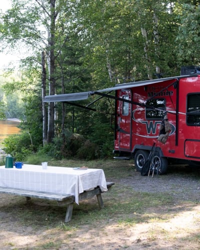 Camping à la Réserve faunique La Vérendrye.