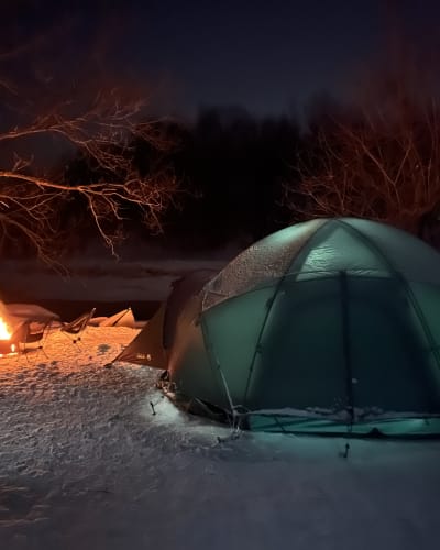 Camping de l'Île - Winter camping