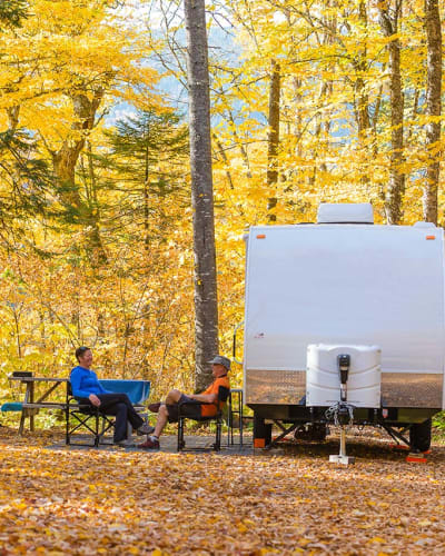 Campground at Parc national de la Jacques-Cartier