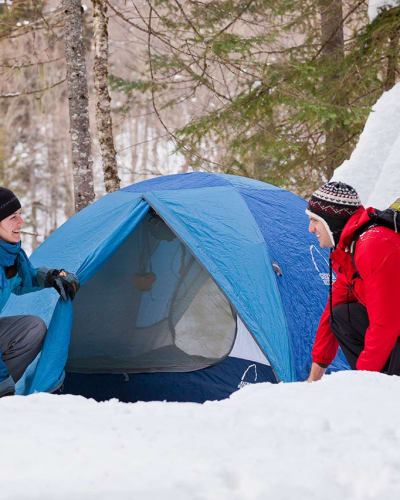 Campground at Parc national de la Jacques-Cartier