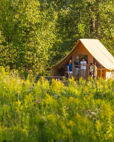 Prêt-à-camper au Parc national des Îles-de-Boucherville.