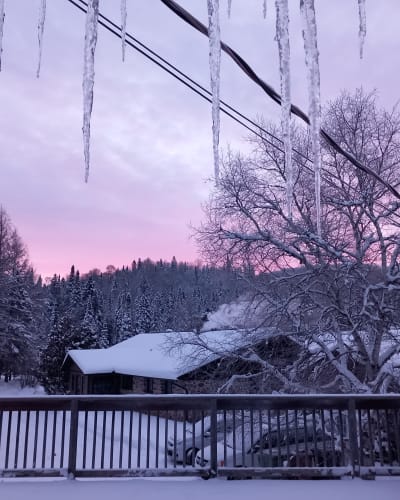 Chalet Castello & Spa - Sunset in winter