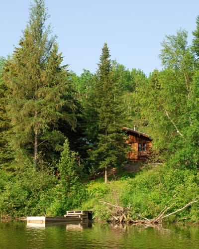 Un chalet du parc national d’Aiguebelle.