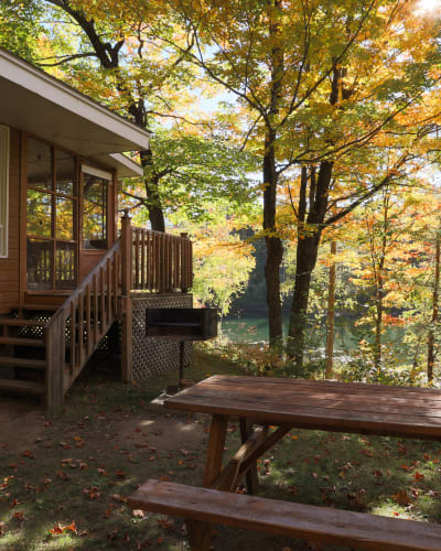 Chalets Lanaudière en automne.