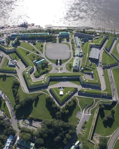 Vue aérienne - Citadelle de Québec - Musée Royal 22e Régiment.