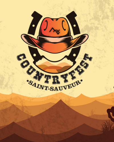 Affiche du Countryfest Saint-Sauveur.