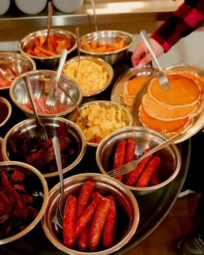 Plats de cabane à sucres du Domaine de l'Ange-Gardien.
