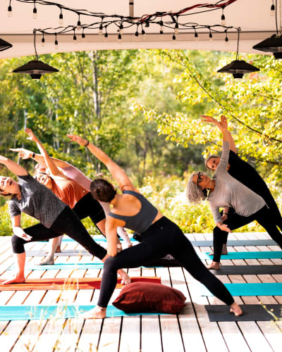 yoga at Espace Hors Champ.