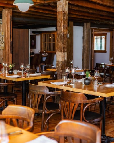 Table in a restaurant.