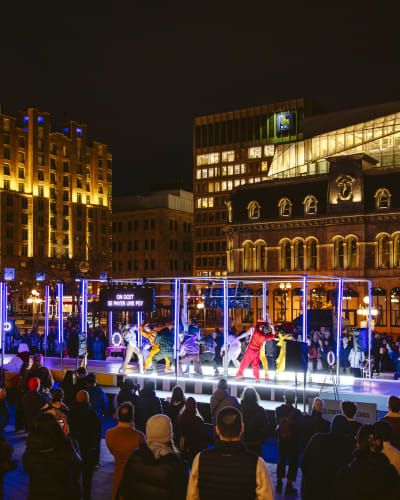 Spectacle extérieur au Festival Carrefour.