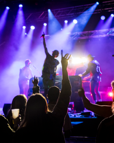 Musical performance on stage at Festival international de la chanson de Granby.