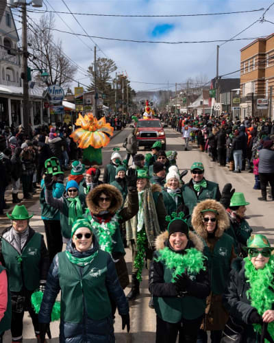 Parade of Festival Saint-Patrick Rawdon.