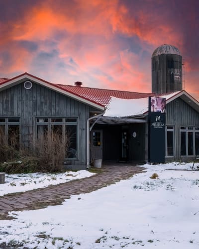 Fromagerie Missiska in winter.