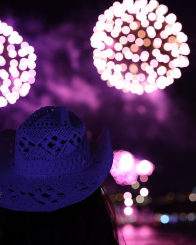 Fireworks at Grands Feux Loto-Québec.