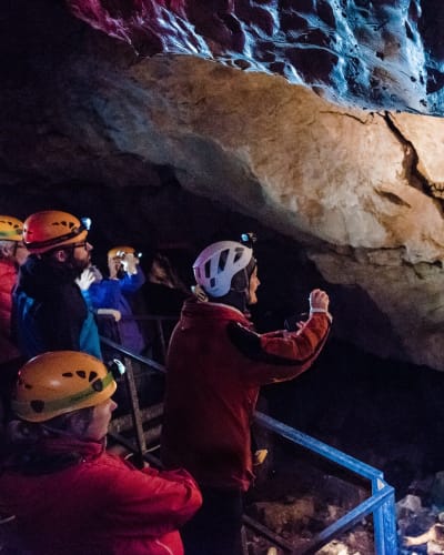 Visite de l'une des grottes de Grotte de Saint-Elzéar.