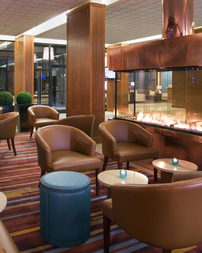 Lounge de l'hôtel Le Georgesville.