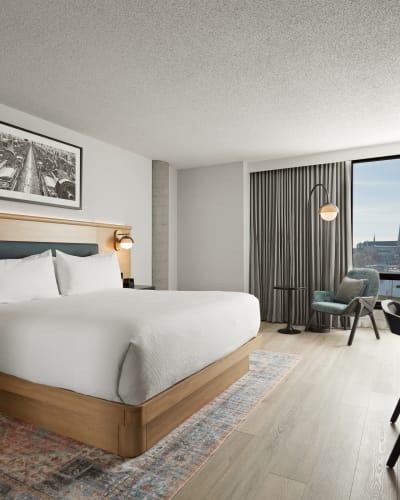 Chambre avec 1 lit King - Hôtel MOCO Valleyfield.