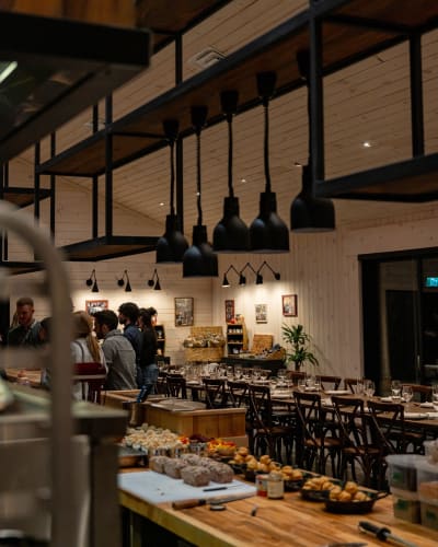 Table champêtre au restaurant.