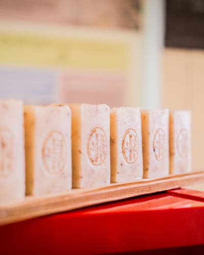 Savons artisanaux de La maison de Bibi.