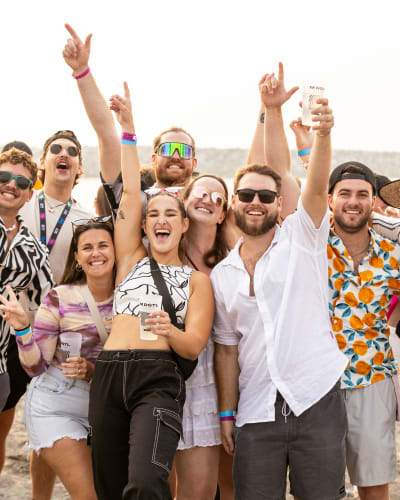 M DGTL - Young adults partying at the beach