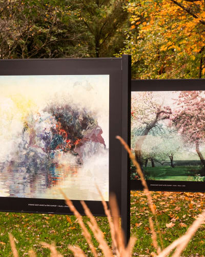 Art extérieur en automne.