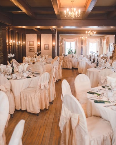 Salle de réception au Manoir Grant.