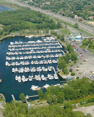 Marina de Longueuil - Vue aérienne de la marina