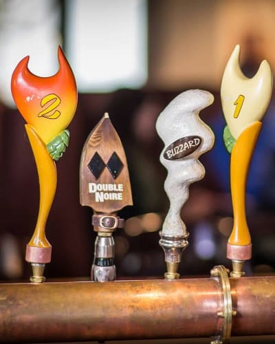 Ligne de fût de bières. 