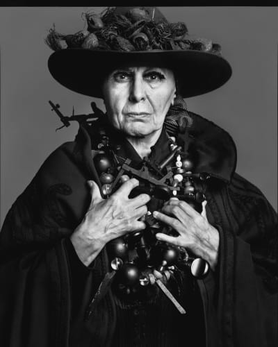 Louise Nevelson, sculptor, New York May 13, 1975