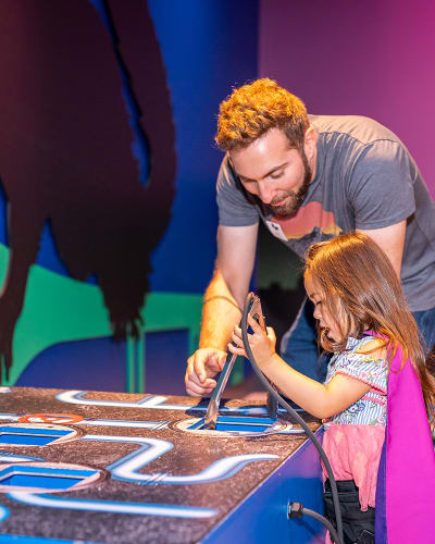 Family at the museum.
