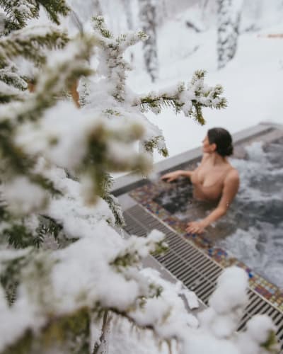 Oasis et Spa du Capitaine in winter.