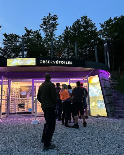 Entrée en soirée, ObservÉtoiles.